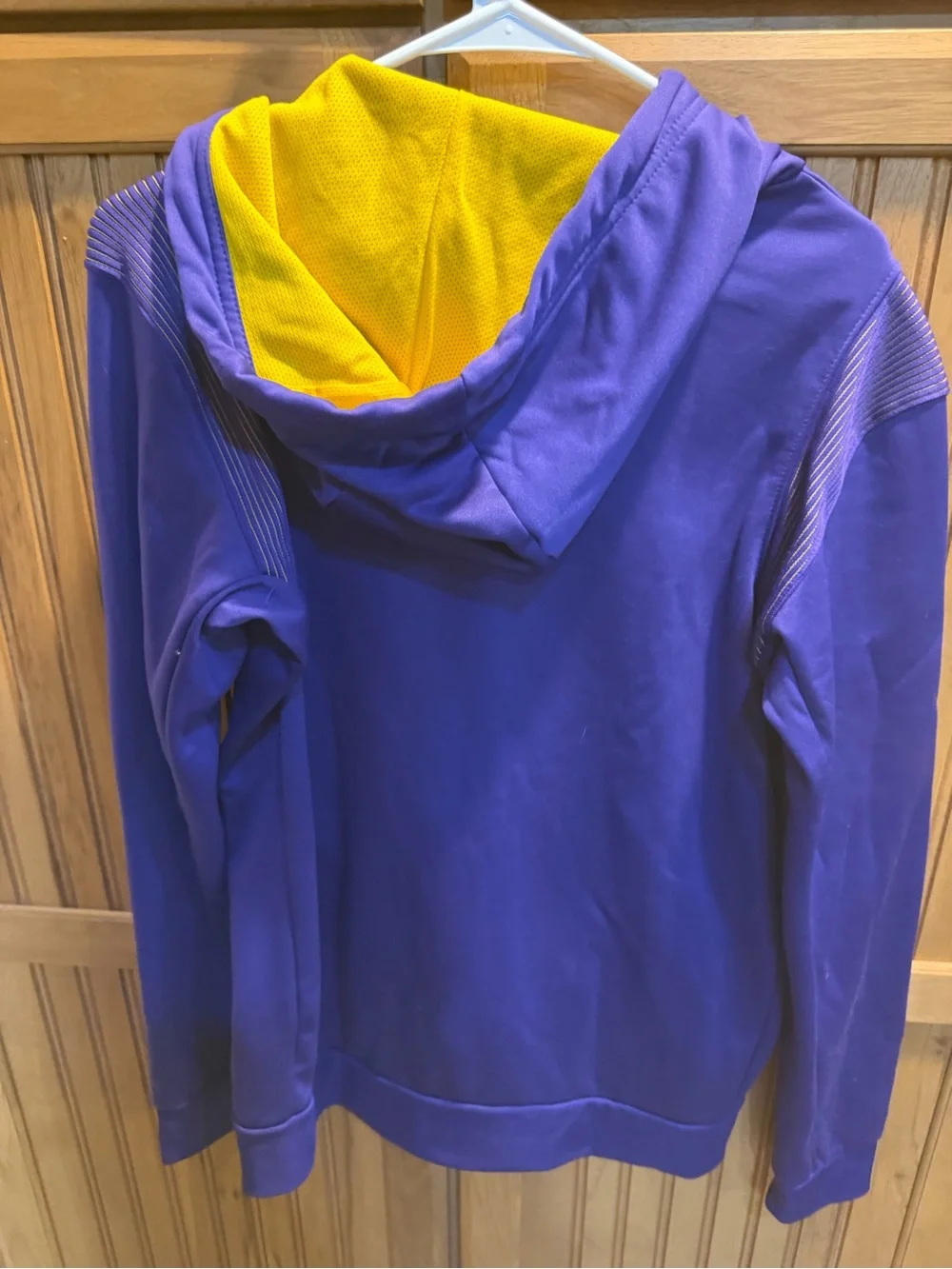 Nike Purple and Gold Dri-FIT Hooded Sweatshirt